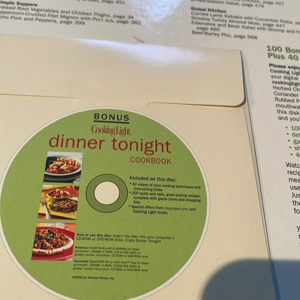 Cooking Light - Complete Cookbook - Binder style - Picture 2 of 6